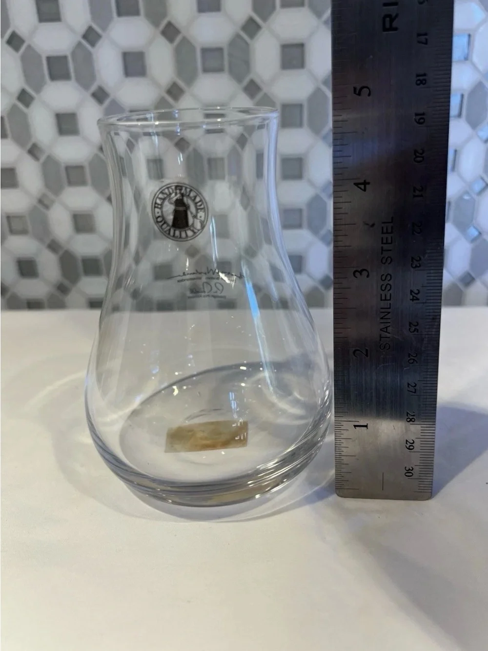 IKEA SWEDISH VASE Clear Glass Barbro Wesslander Pia Amsell Design 4 3/4”